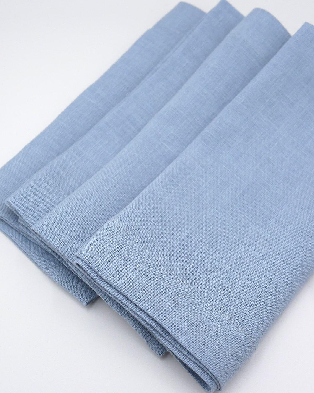 Leinenservietten Taubenblau (6er)