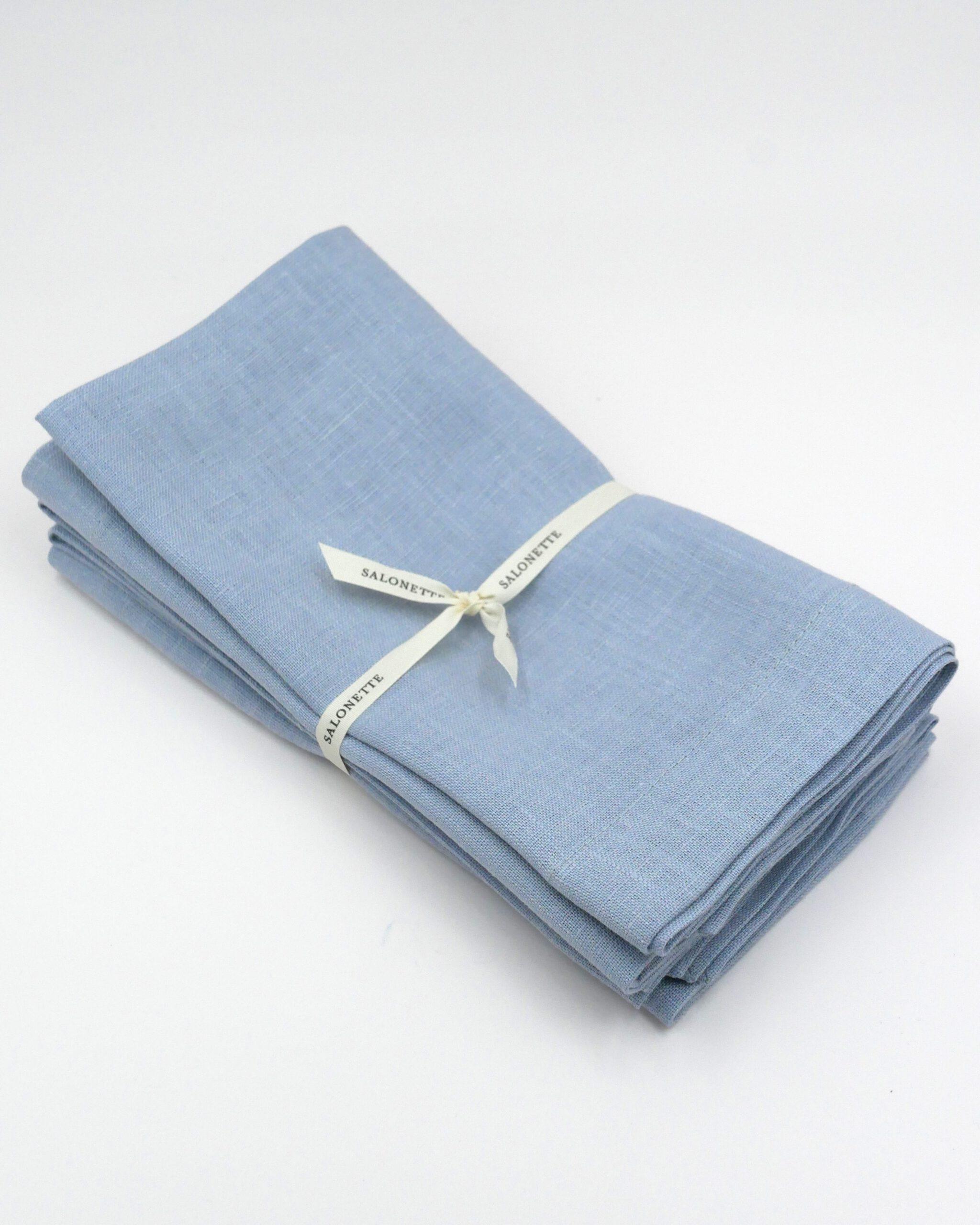 Leinenservietten Taubenblau (6er)