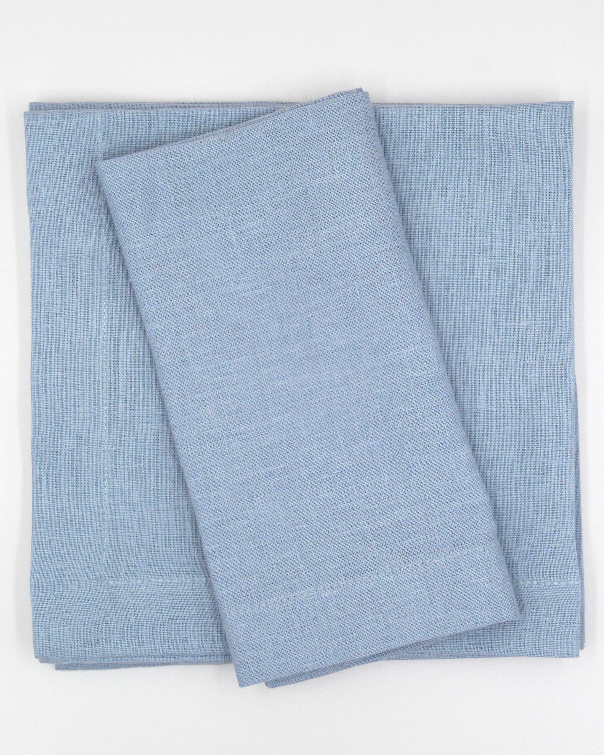 Leinenservietten Taubenblau (6er)