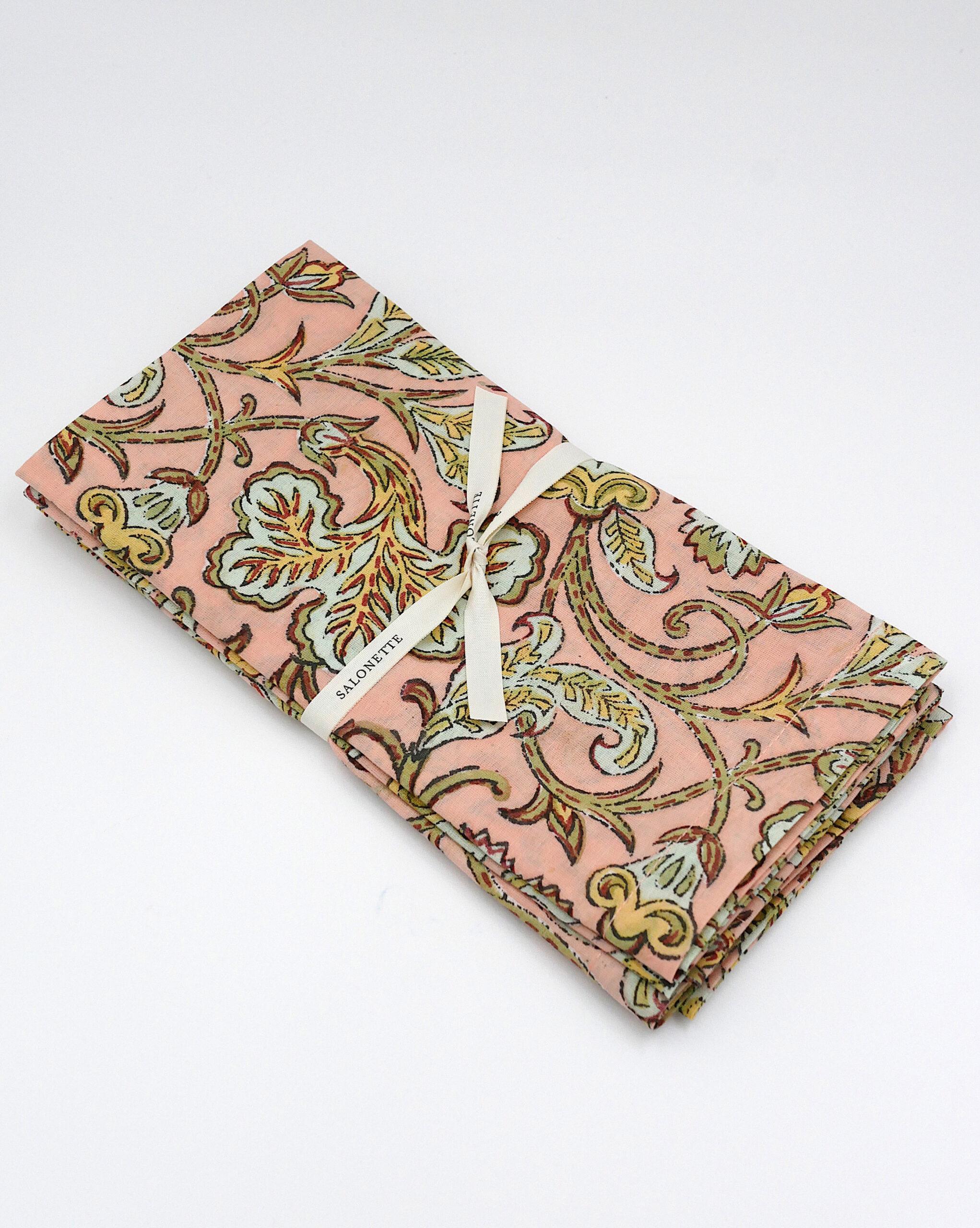 Blockprint Servietten "Zuppa di Zucca" (6er)