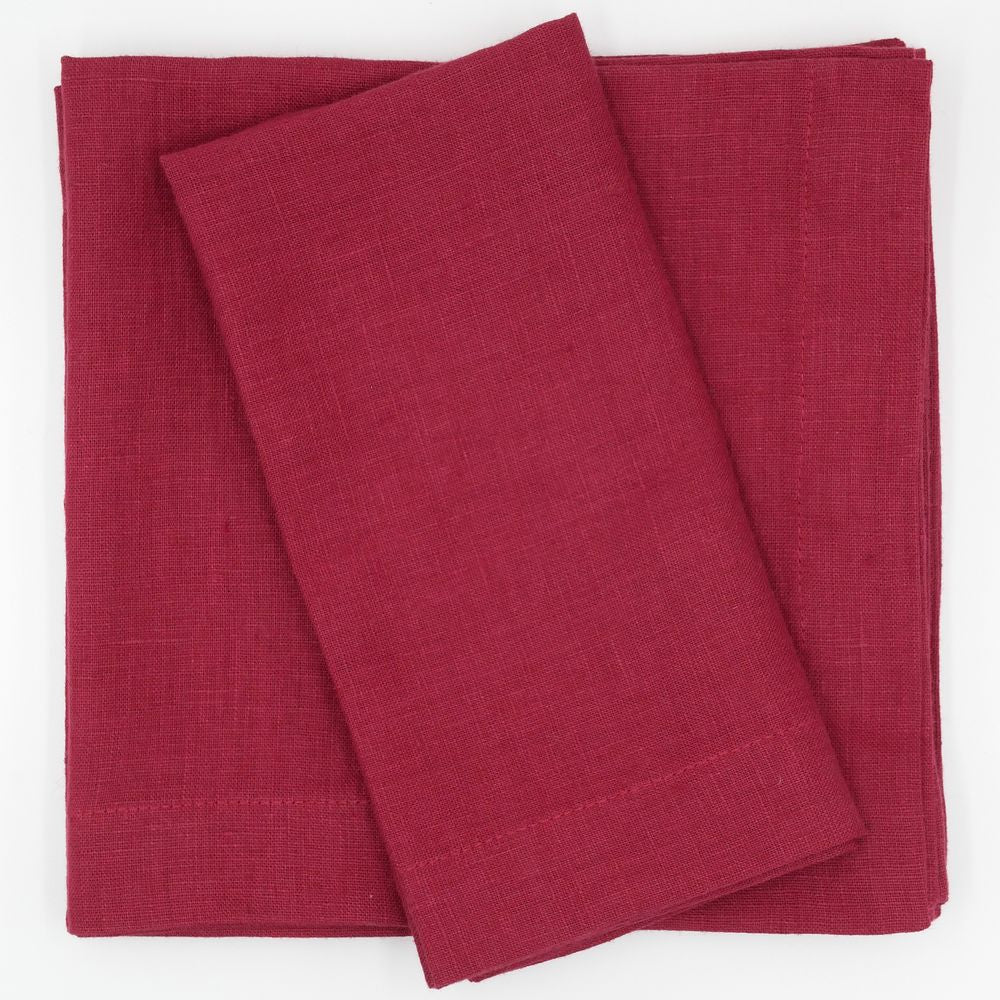 Leinenservietten Bordeaux (6er)