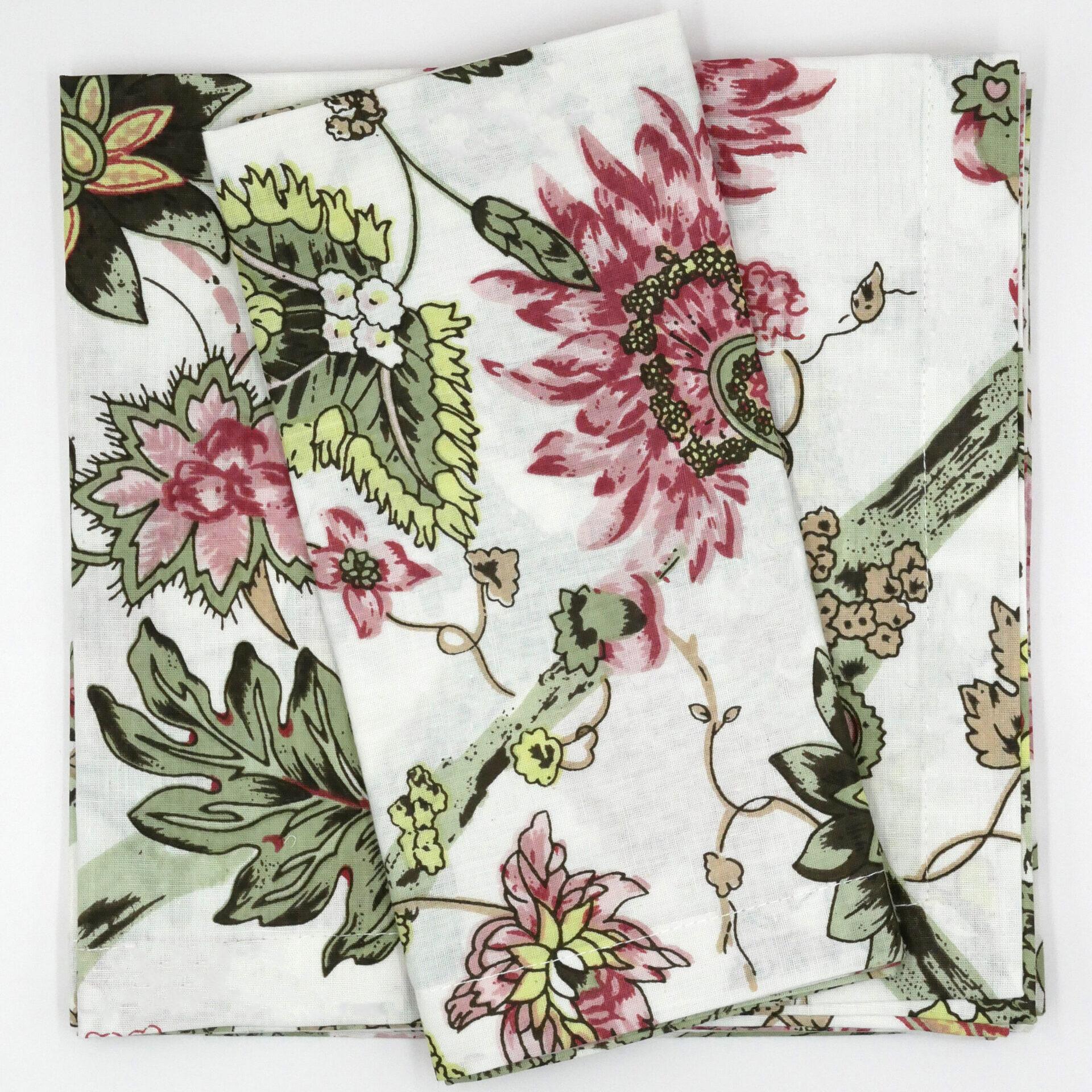 Blockprint Servietten "Miss Snowberry" (6er)