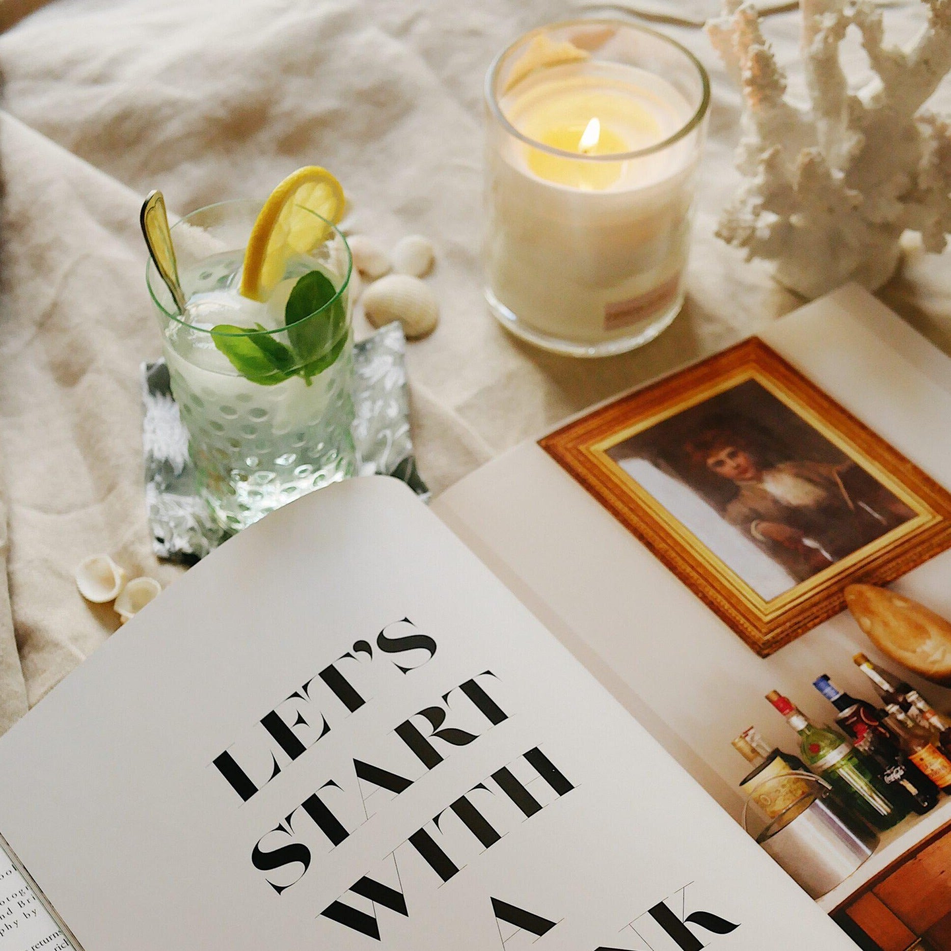 Wasserglas mit Noppen Limettengrün (6er)