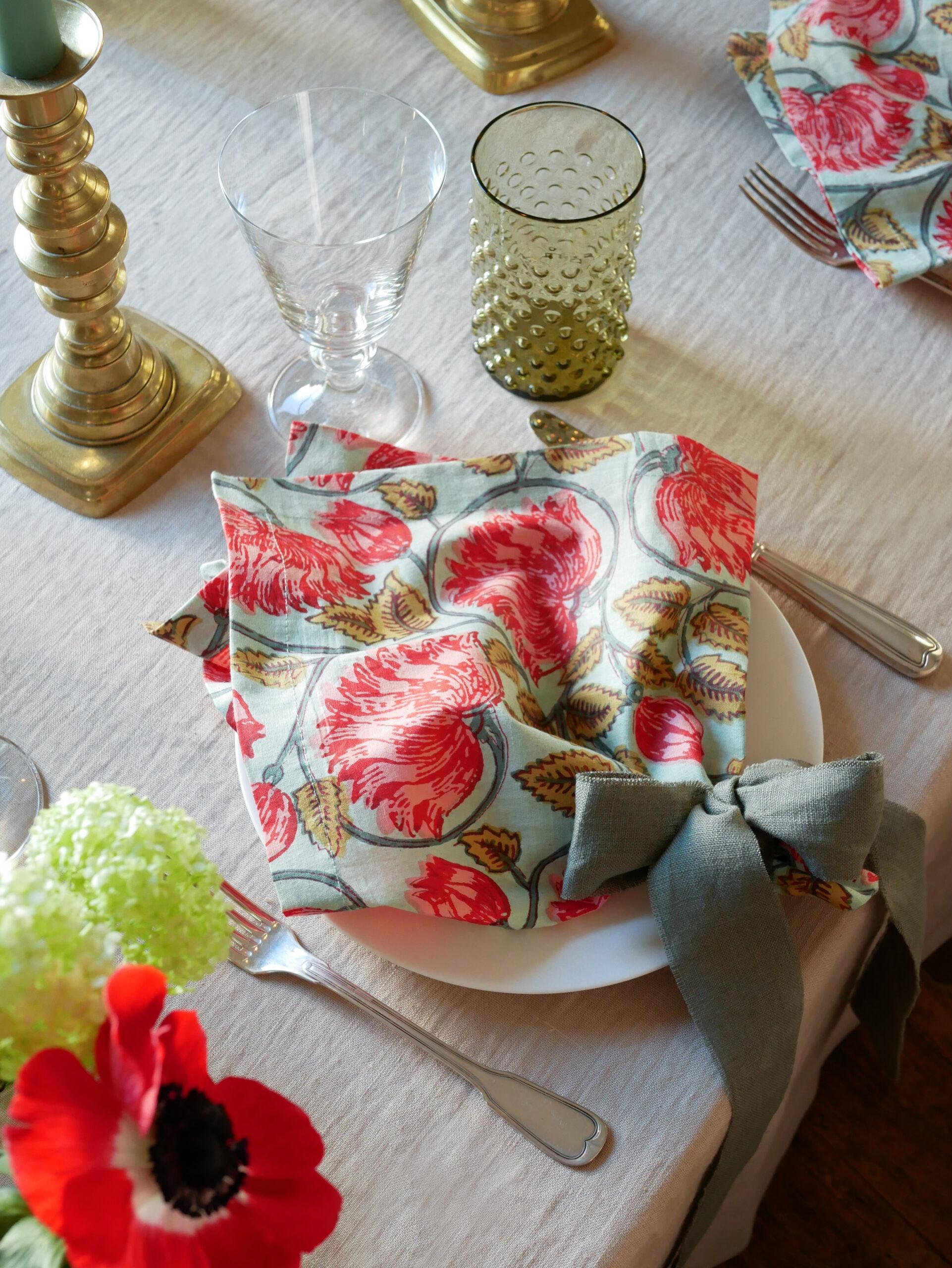 Blockprint Servietten "Chic Picnic" (6er)