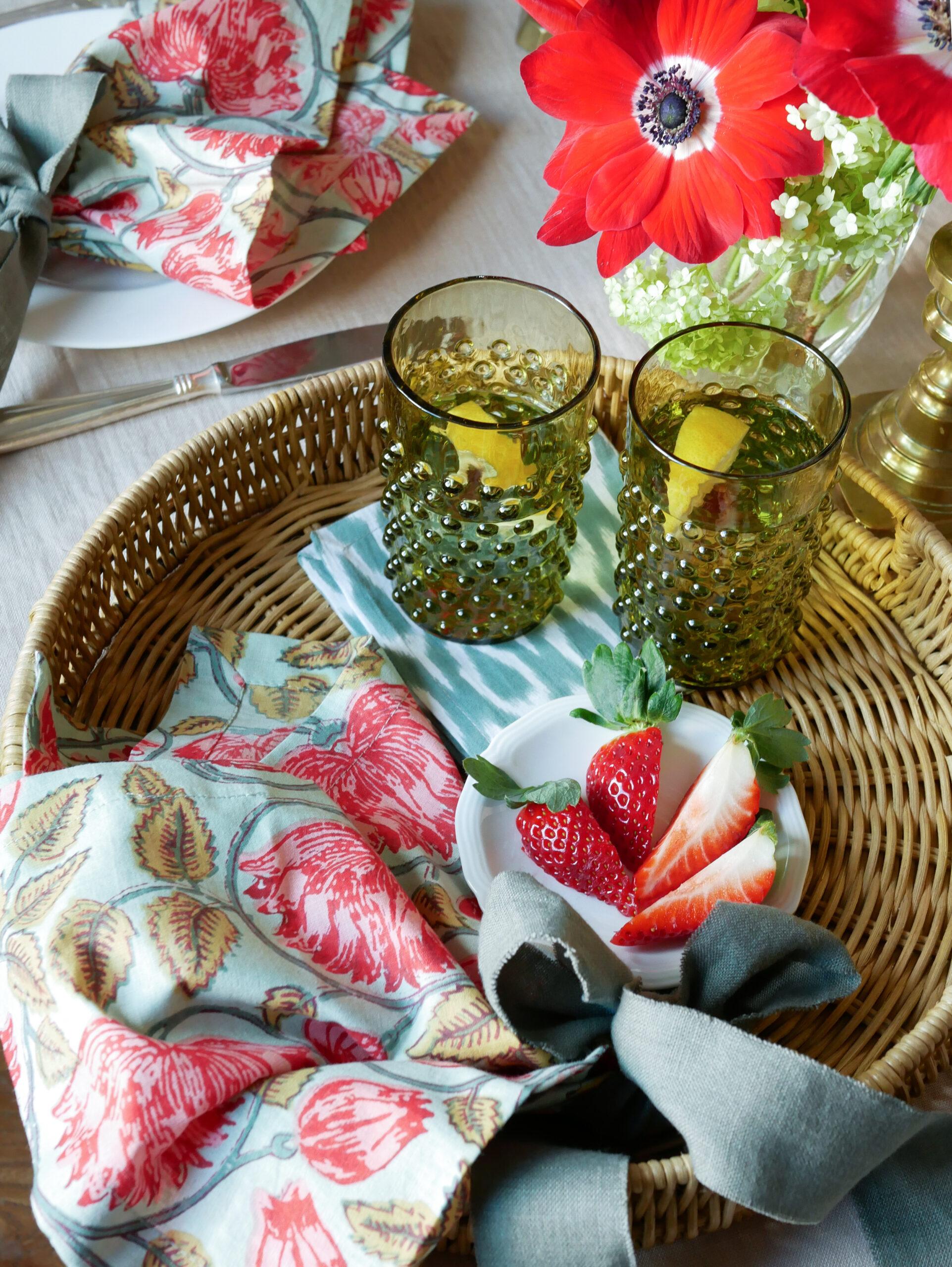 Blockprint Servietten "Chic Picnic" (6er)