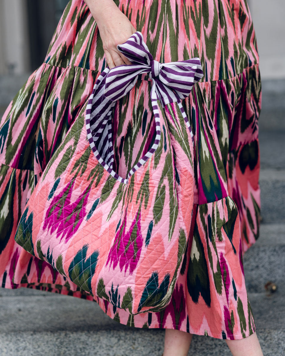 Bow Bag "Amalfi" mit Extra Täschchen - rosa