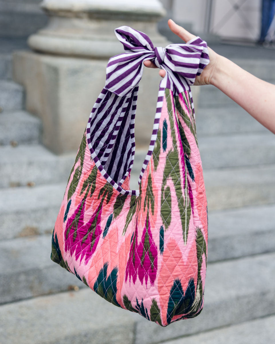 Bow Bag "Amalfi" mit Extra Täschchen - rosa