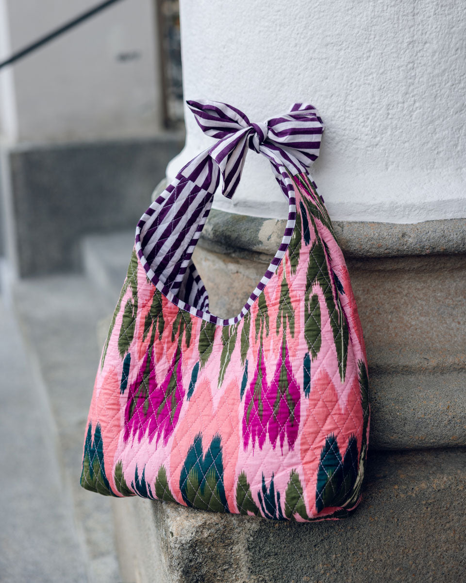 Bow Bag "Amalfi" mit Extra Täschchen - rosa