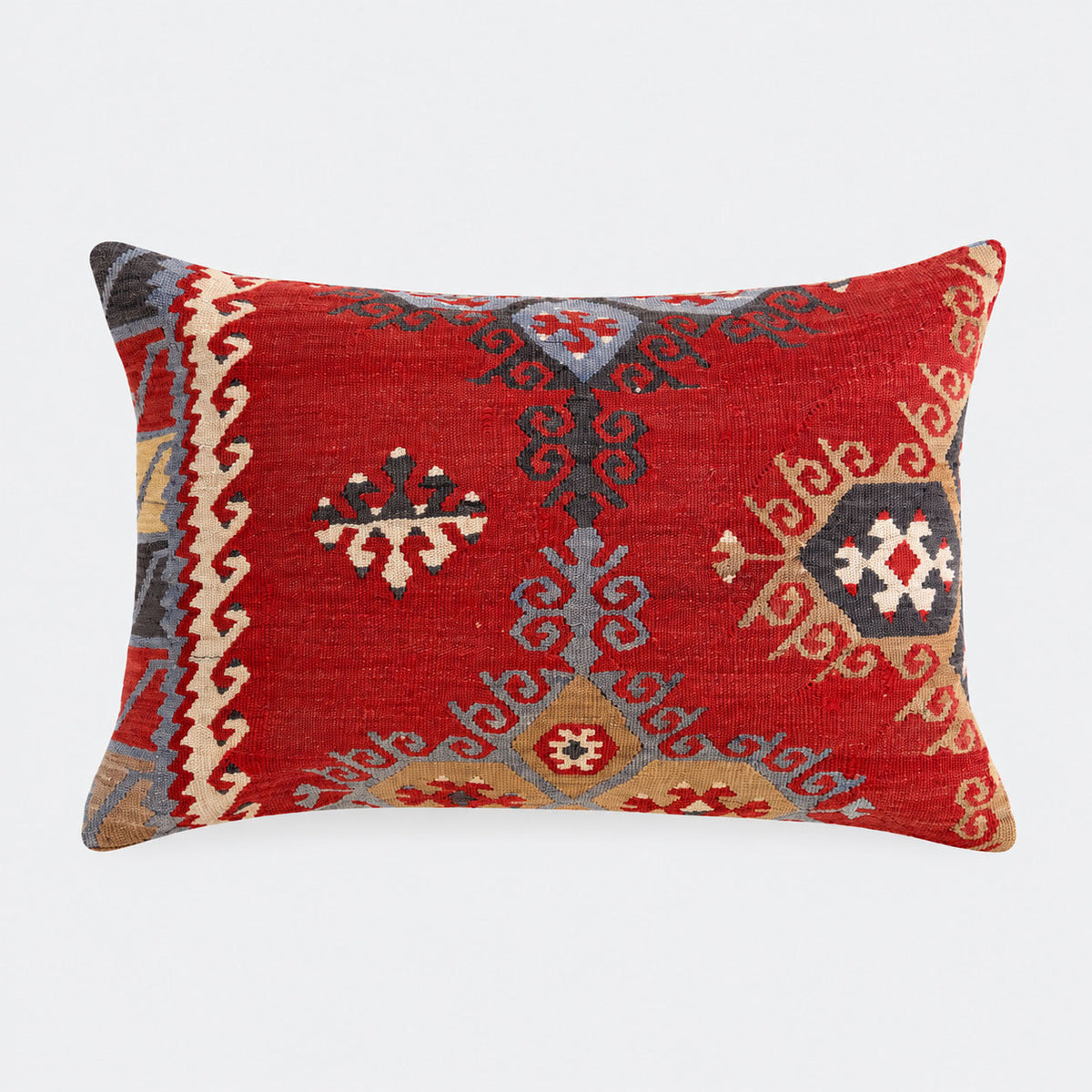 Kelim-Kissen 60 x 40 in blau und rot - sechs Varianten
