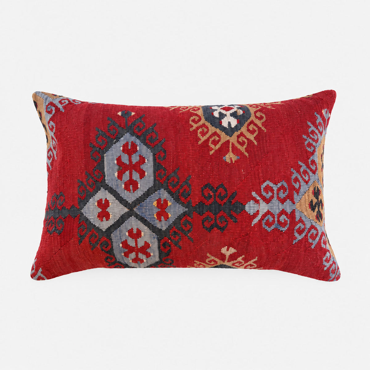 Kelim-Kissen 60 x 40 in blau und rot - sechs Varianten