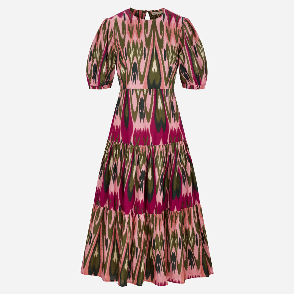 Kleid "Philippa" in violett-rosa Ikat