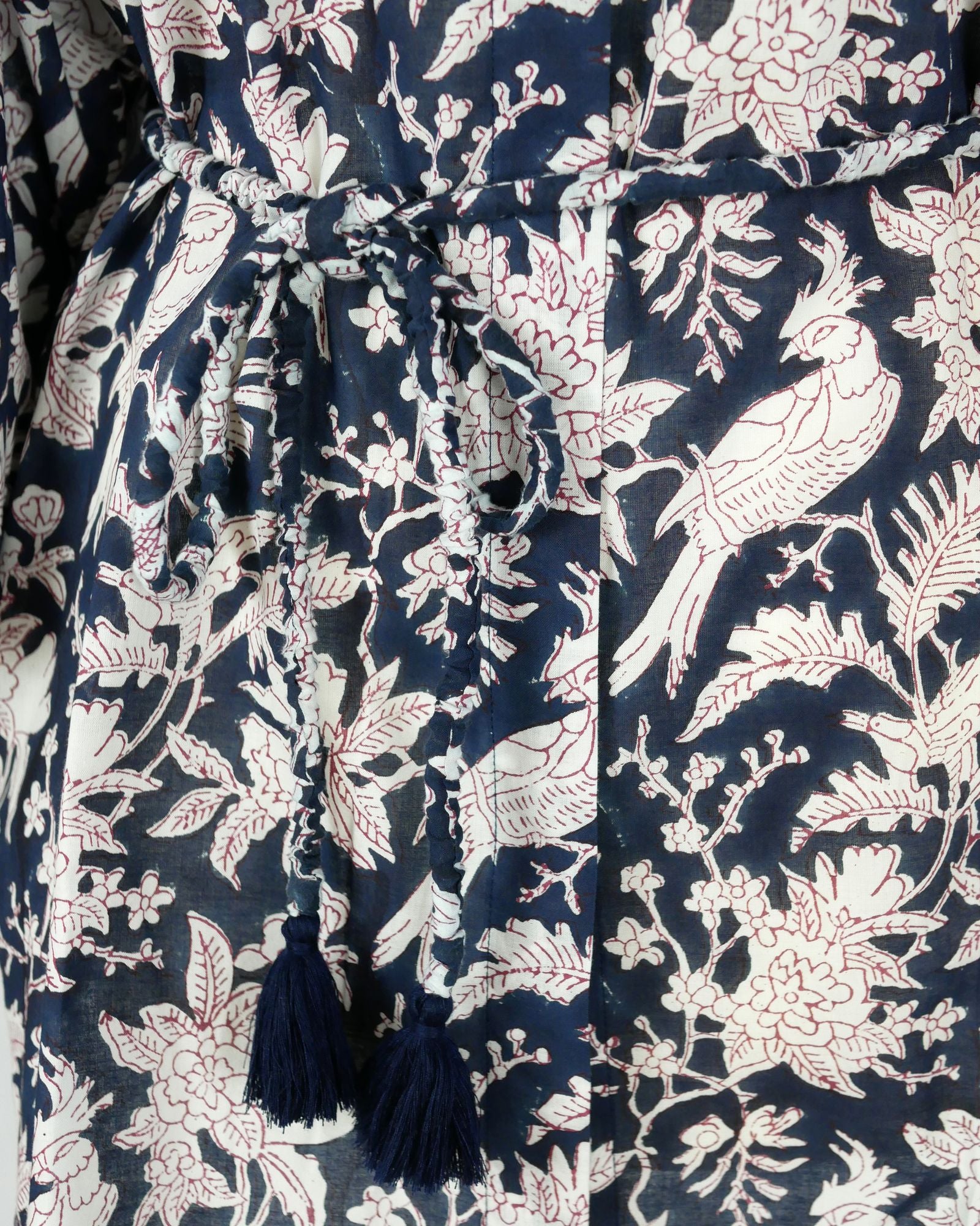 Bluse "Navy Parrot"