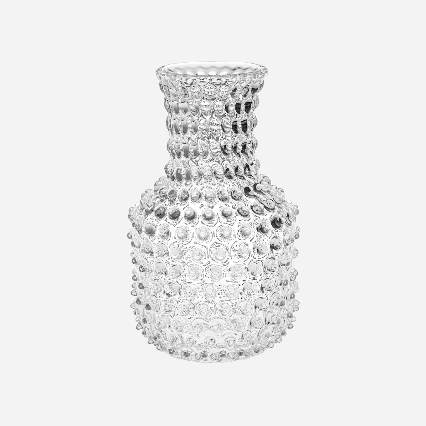 Karaffe / Vase mit Noppen in weiß