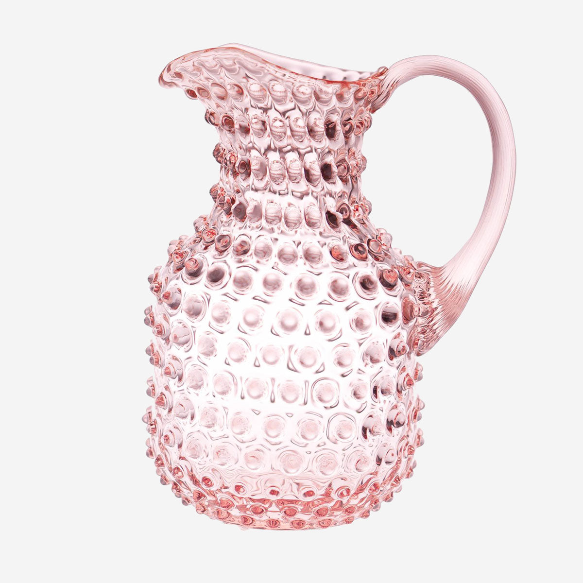 Schmaler Krug mit Noppen in Rosa