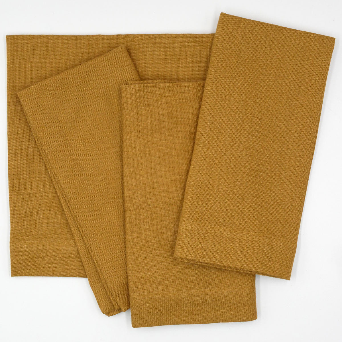 Leinenservietten Karamell (4er)