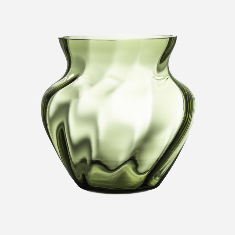 Große Vase in Graugrün