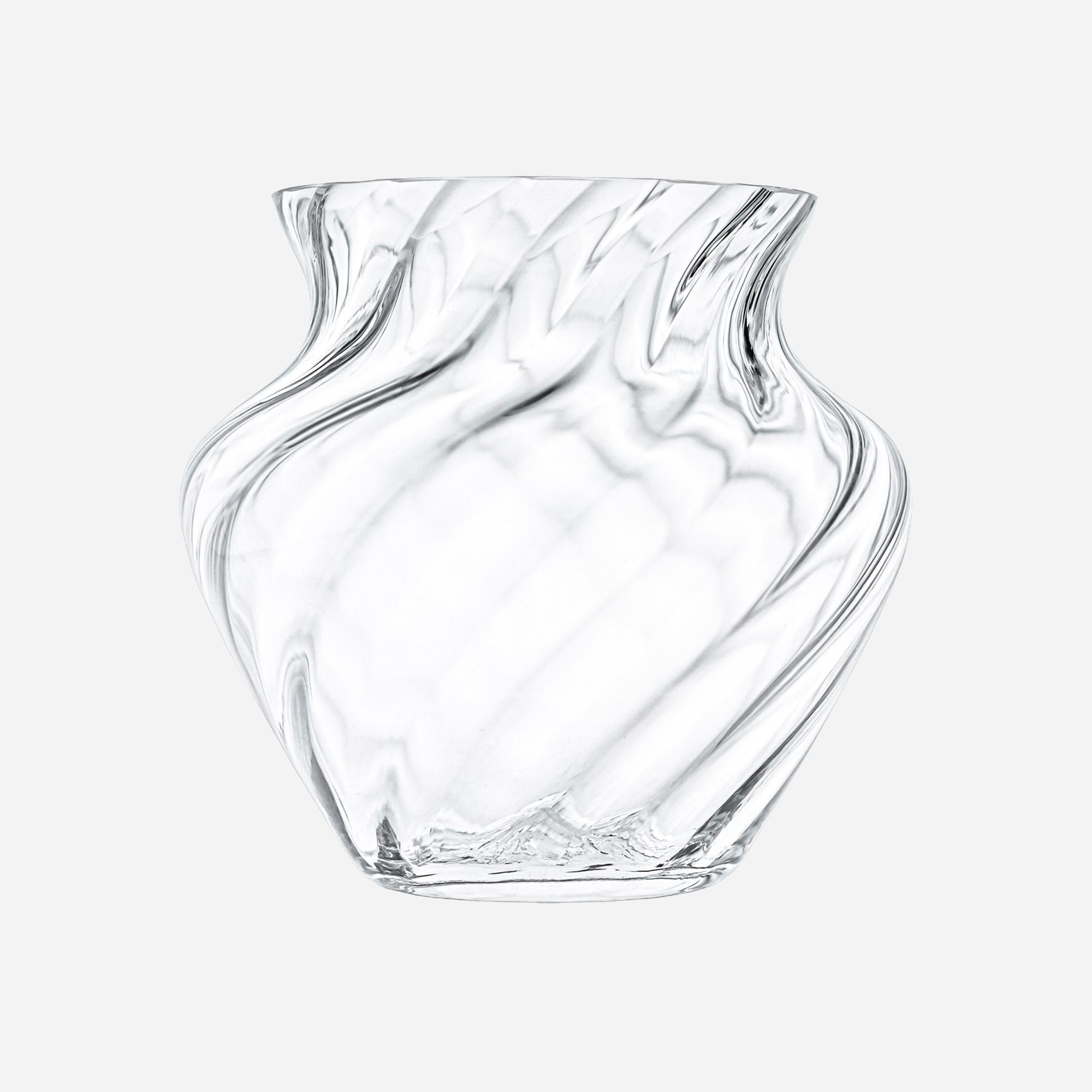 Große Vase in Kristallweiß