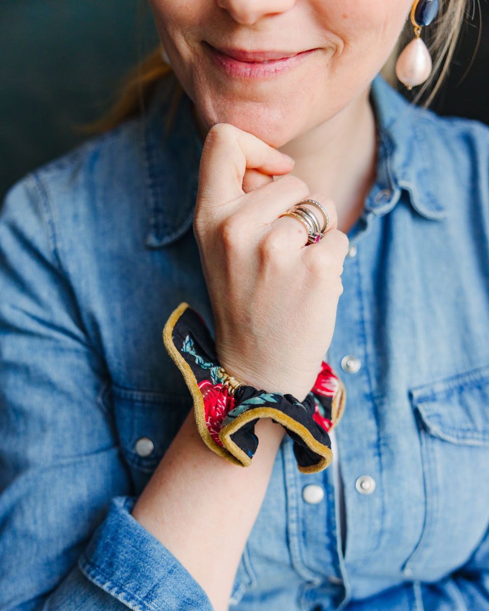 Scrunchie "Black Bird"
