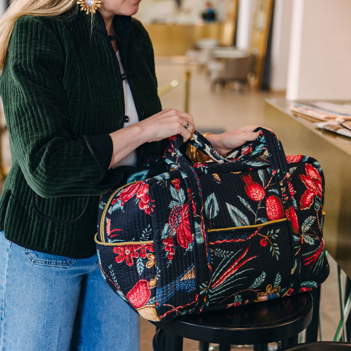 Weekender Bag "Black Bird"