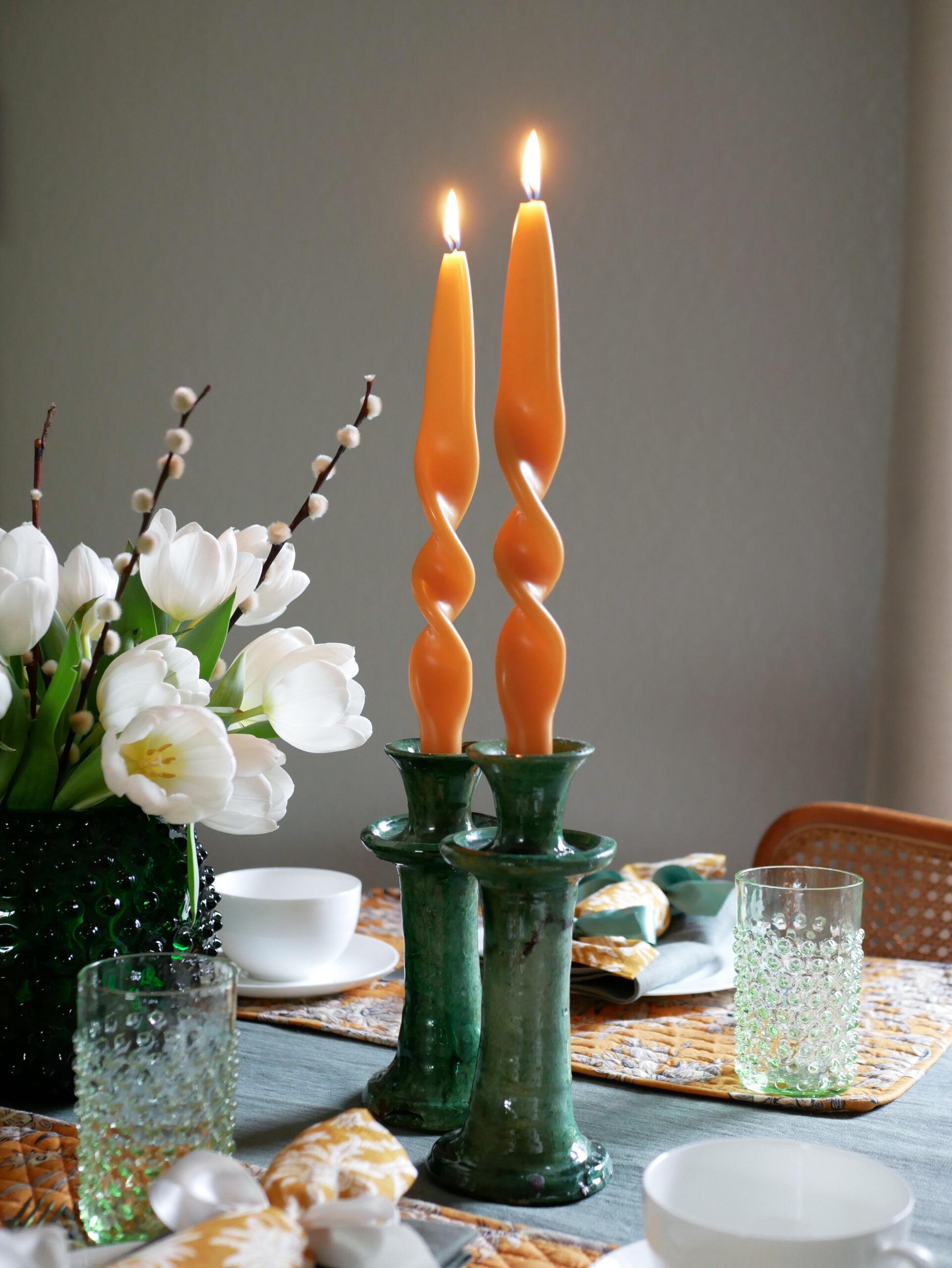 Cocktail Candle - gedrehte Kerzen Oster-Set