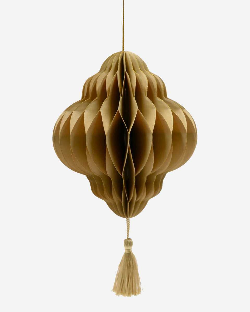 Ornament aus Wabenpapier - Sand