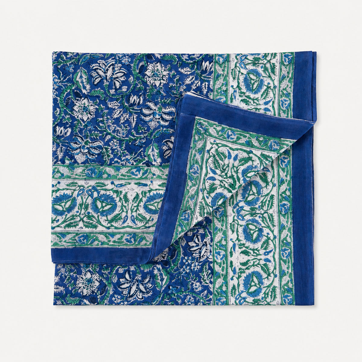 Pareo Blockprint in Blau & Grün