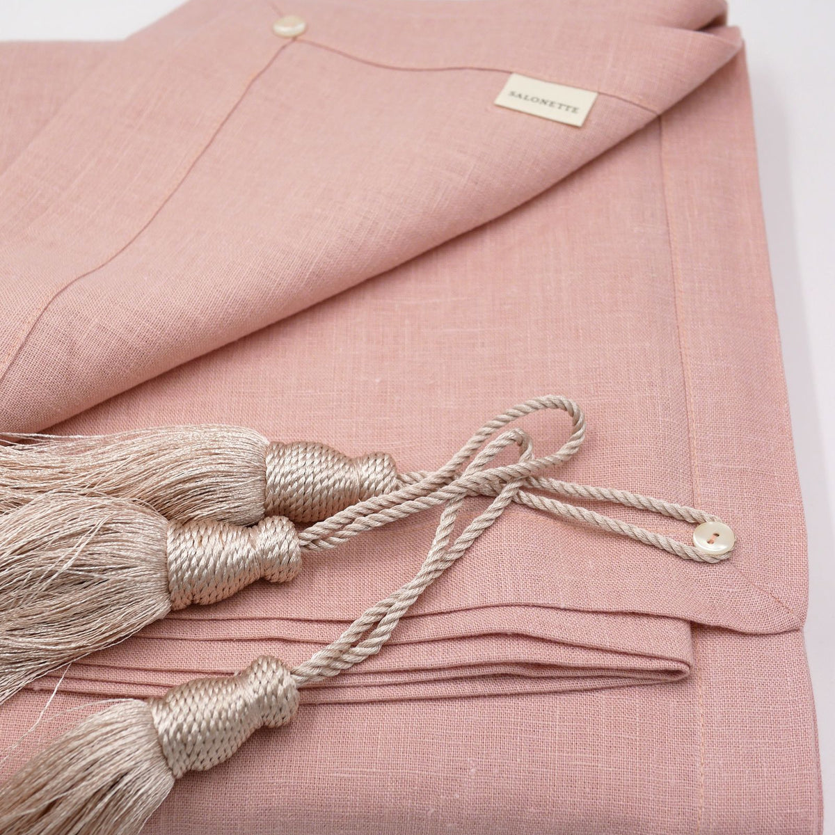 Leinen Tischdecke Puderrosa