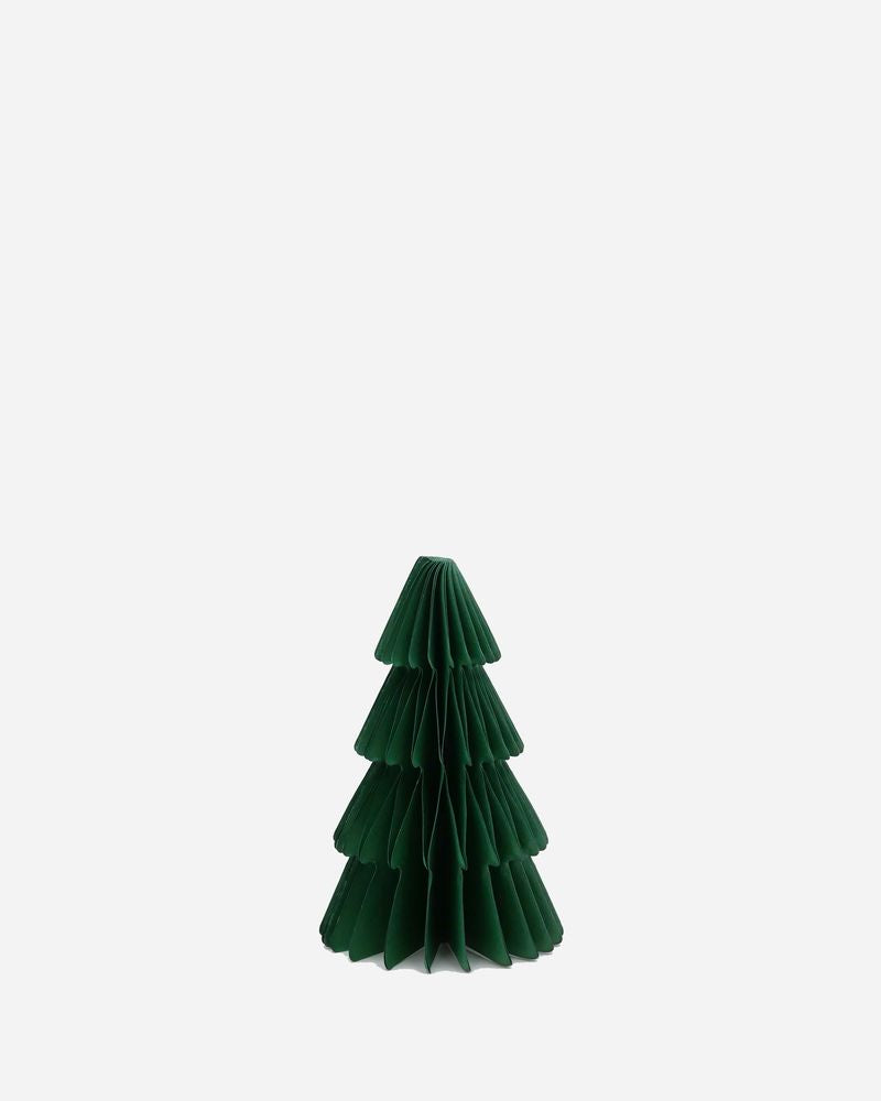 Weihnachtsbäume aus Wabenpapier - Dunkelgrün
