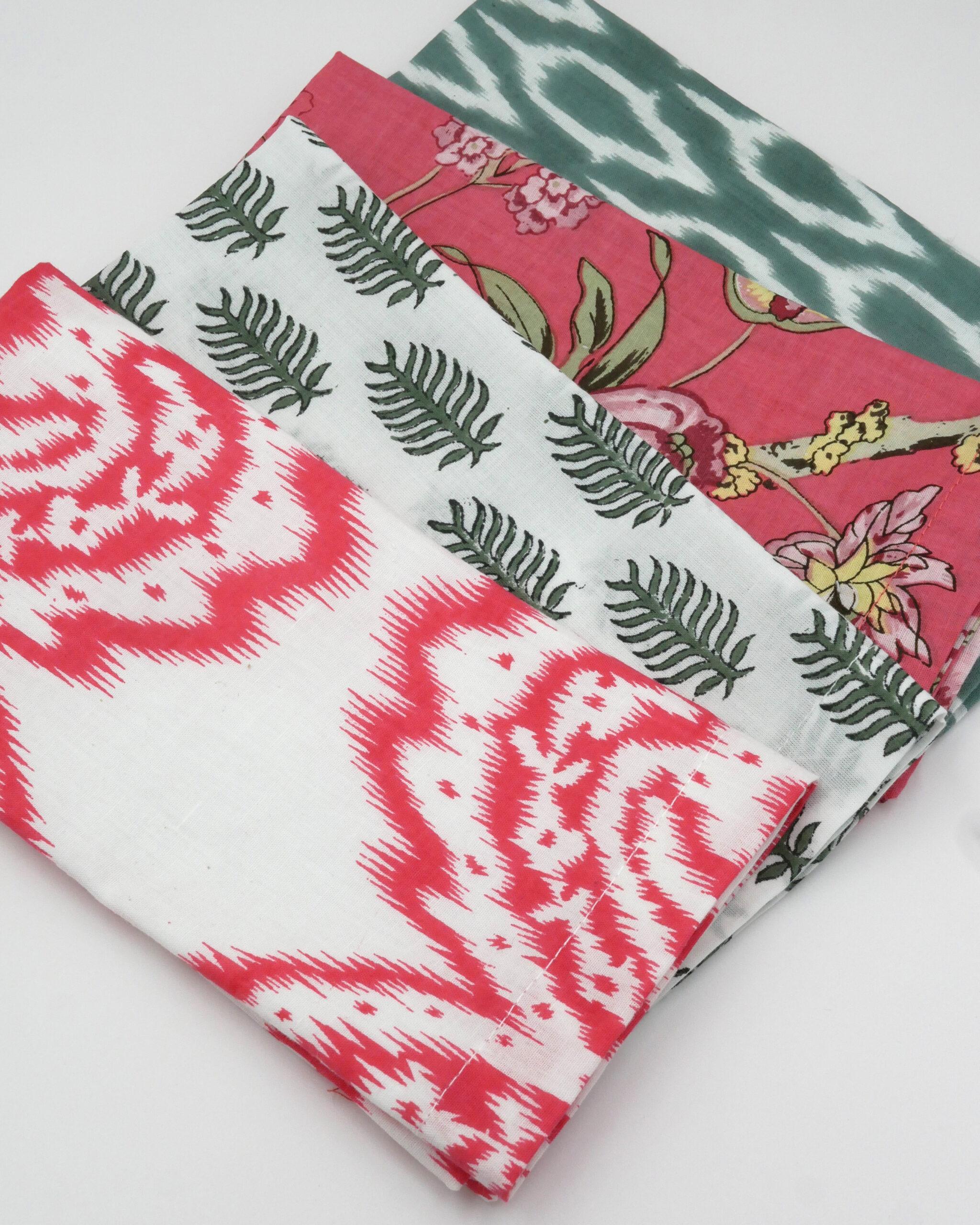 Blockprint Servietten "Evergreen" (6er)