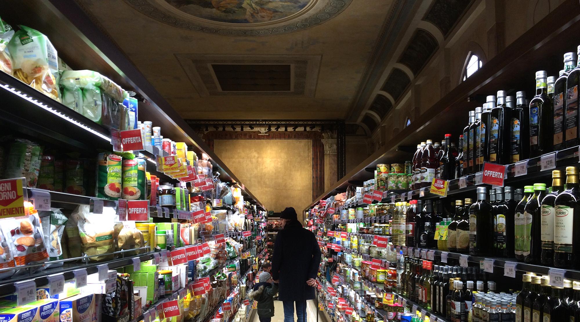Venedig mit Kindern - Supermarkt