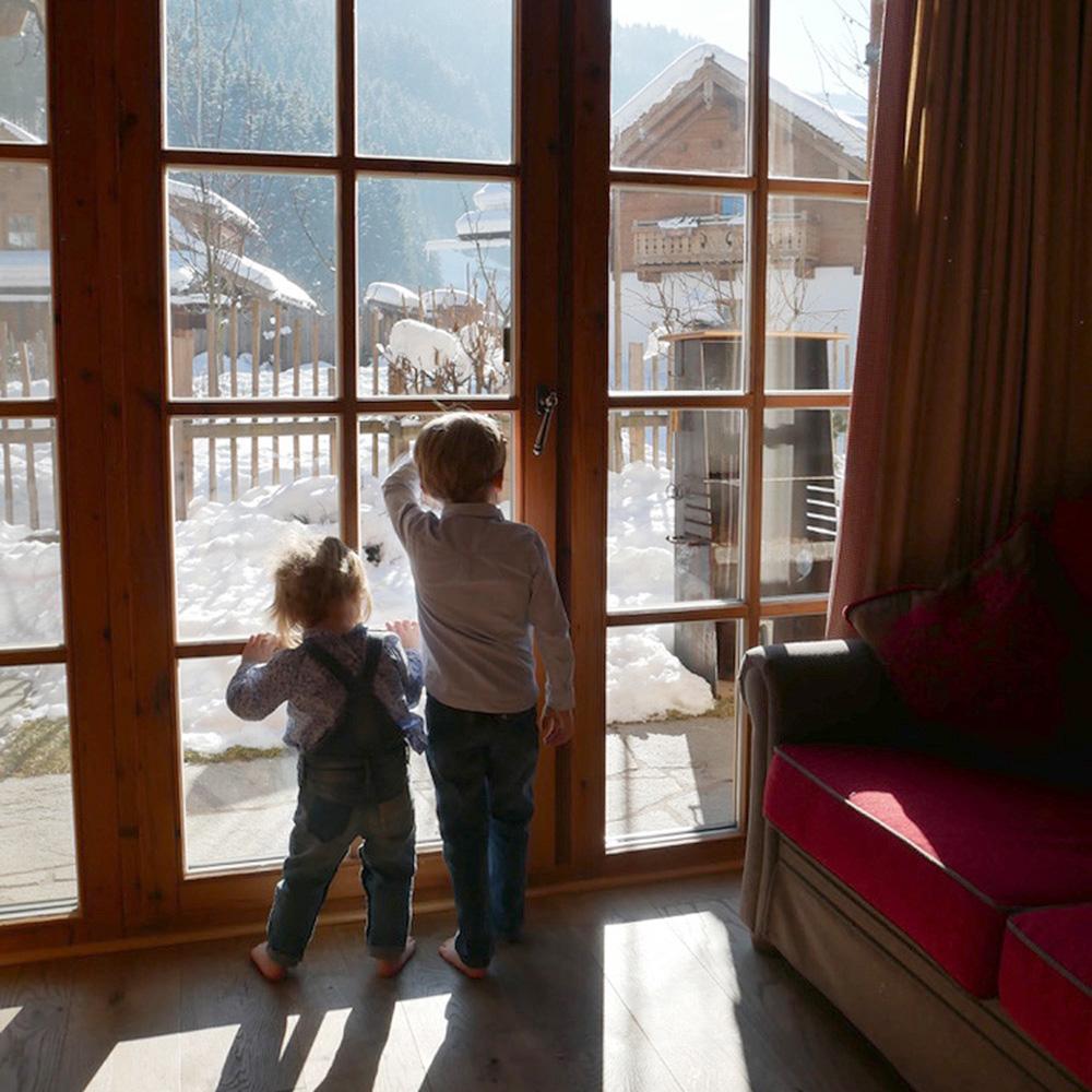 Familienchalets mit Hotelservice - Fenstersicht