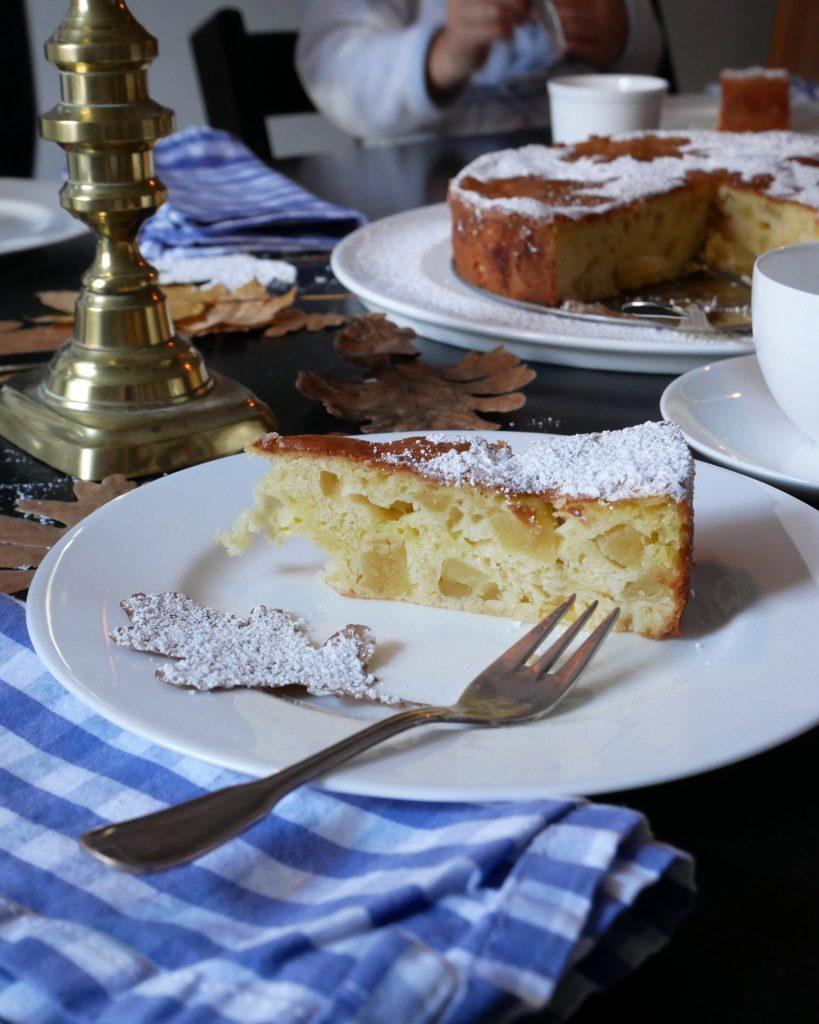 Franzoesischer Apfelkuchen - Kuchenstueck